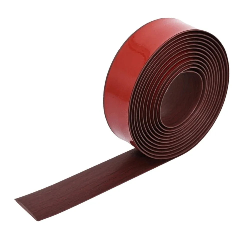 Wood Like Self Adhesive Floor Transition Strip PVC Material Insect Proof Door Seal Waterproof Windproof